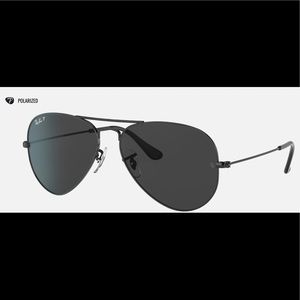 RAY BAN Polarized Aviator Sunglasses